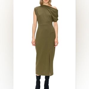 MELLODAY Olive One Shoulder Dress